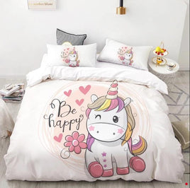 3D HD Digital Cute Stars Unicorn Bedding Sets Duvet Cover Kids Bedding Sets Twin/Full/Queen/King Size - Lusy Store