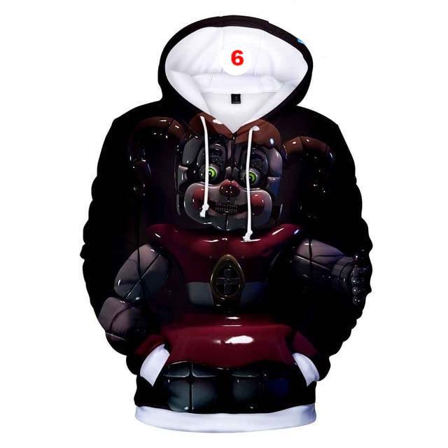 3D Hoodies Five Nights at Freddy Fashion Autumn Hooded Five Nights at Freddy's - Lusy Store