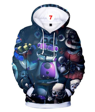 3D Hoodies Five Nights at Freddy Fashion Autumn Hooded Five Nights at Freddy's - Lusy Store