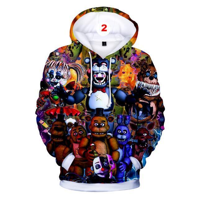 3D Hoodies Five Nights at Freddy Fashion Autumn Hooded Five Nights at Freddy's - Lusy Store