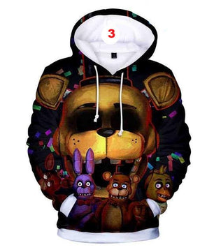 3D Hoodies Five Nights at Freddy Fashion Autumn Hooded Five Nights at Freddy's - Lusy Store