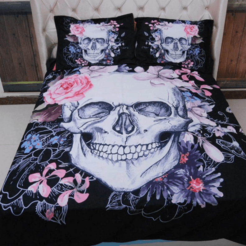 3D Skull Bedding Set - Lusy Store