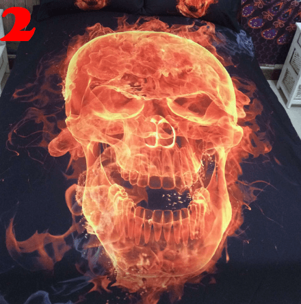 3D Skull Bedding set - Lusy Store