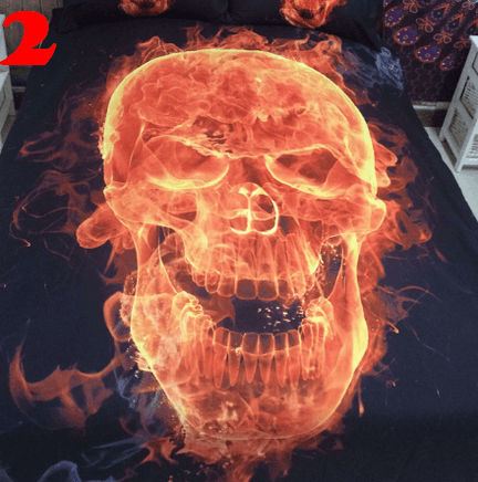 3D Skull Bedding set - Lusy Store