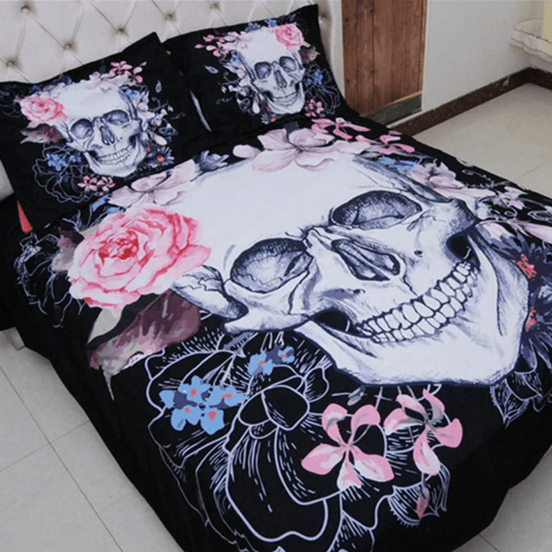 3D Skull Bedding Set - Lusy Store