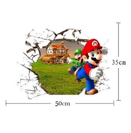3D Super Mario Bro Wall Sticker Home Decor - Lusy Store