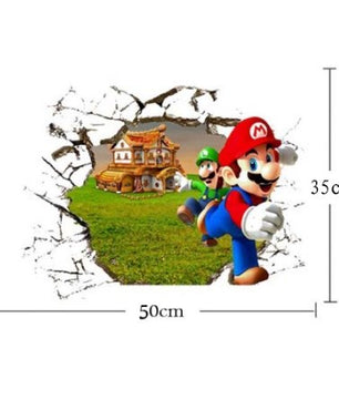 3D Super Mario Bro Wall Sticker Home Decor - Lusy Store