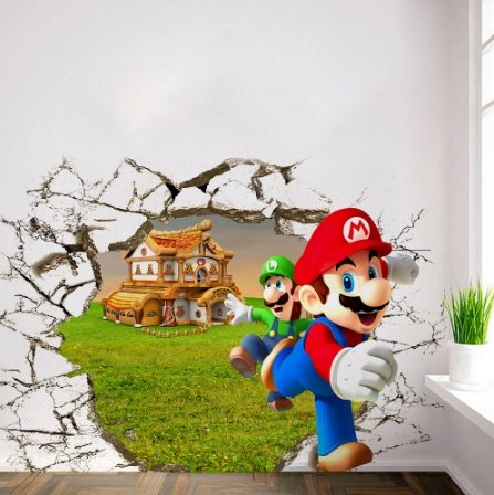 3D Super Mario Bro Wall Sticker Home Decor - Lusy Store
