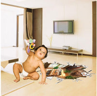 3D Wall Stickers For Bathroom Living Room Unique - Lusy Store