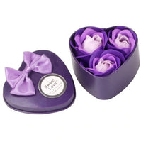 3Pcs Heart Scented Bath Body Petal Rose Flower Soap Wedding Decoration - Lusy Store