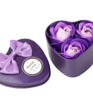 3Pcs Heart Scented Bath Body Petal Rose Flower Soap Wedding Decoration - Lusy Store