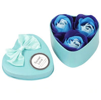 3Pcs Heart Scented Bath Body Petal Rose Flower Soap Wedding Decoration - Lusy Store