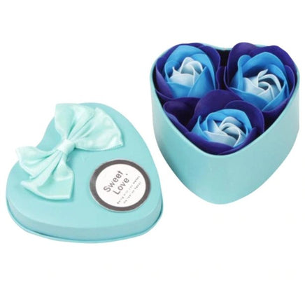3Pcs Heart Scented Bath Body Petal Rose Flower Soap Wedding Decoration - Lusy Store