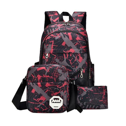 3pcs waterproof oxford fabric boys school bags backpack - Lusy Store