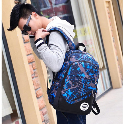 3pcs waterproof oxford fabric boys school bags backpack - Lusy Store