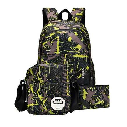 3pcs waterproof oxford fabric boys school bags backpack - Lusy Store
