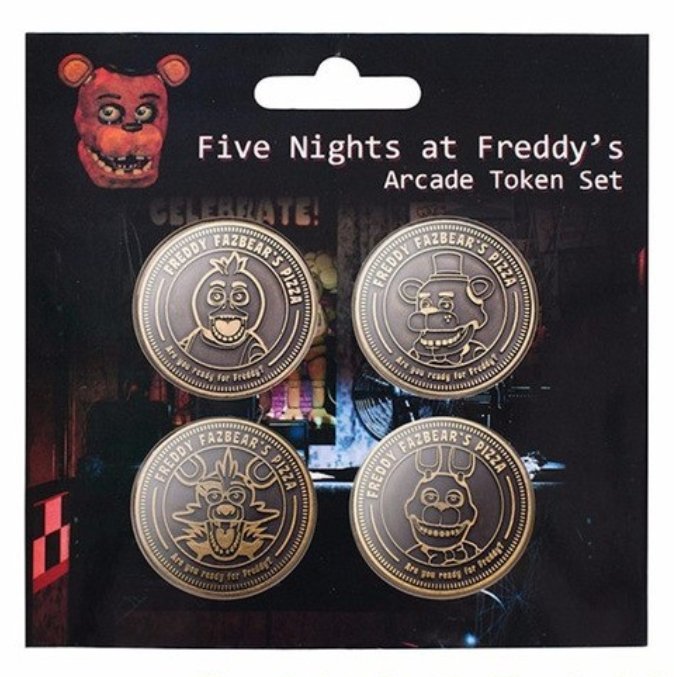 4 pcs/lot Five Nights at Freddy's Collecting COINS FNAF Toys Great quality Chirstmas gift - Lusy Store