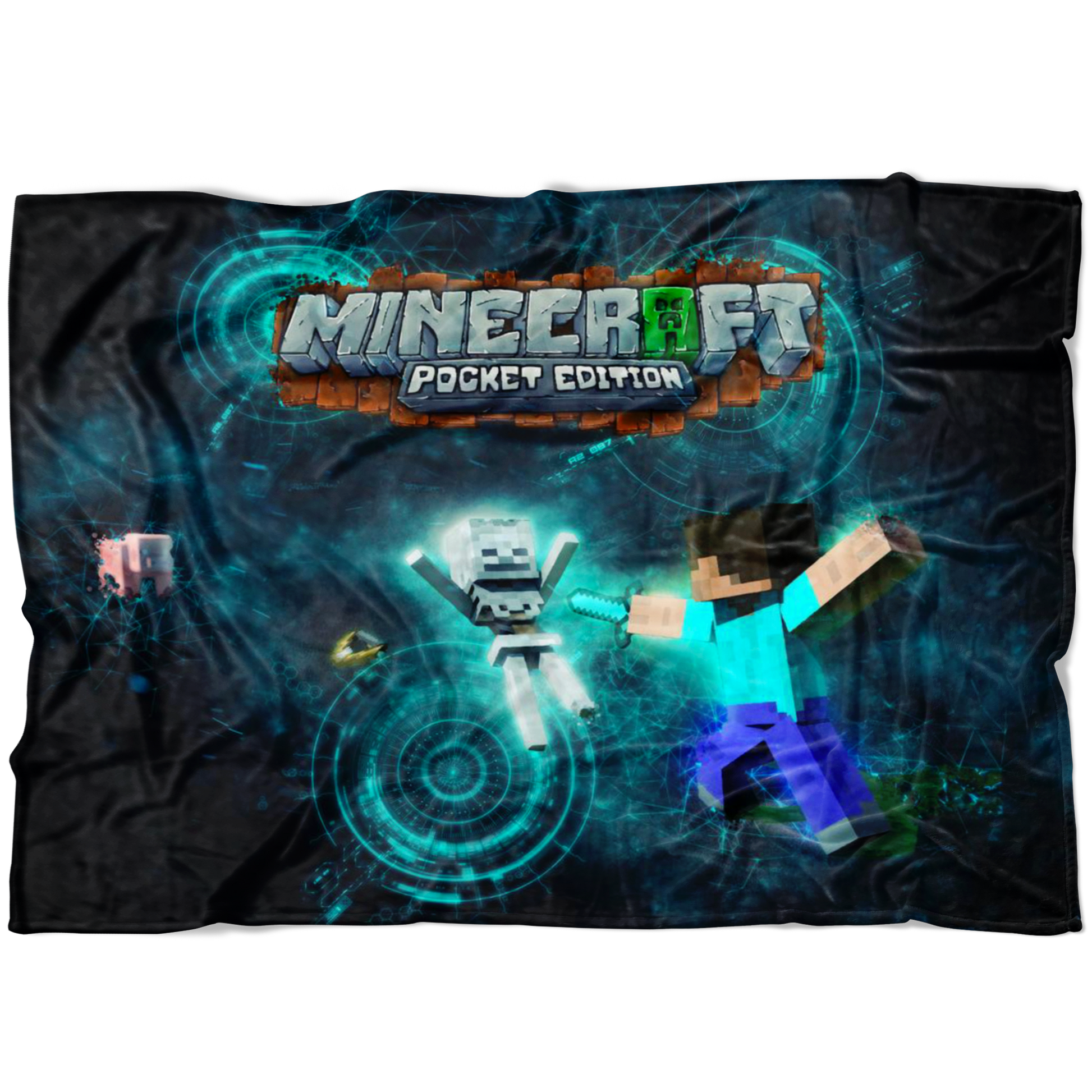 Minecraft Fleece Blanket Sci Fi Black Blanket Warm And Super Comfortable Best Gift For Kids - Lusy Store
