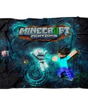 Minecraft Fleece Blanket Sci Fi Black Blanket Warm And Super Comfortable Best Gift For Kids - Lusy Store