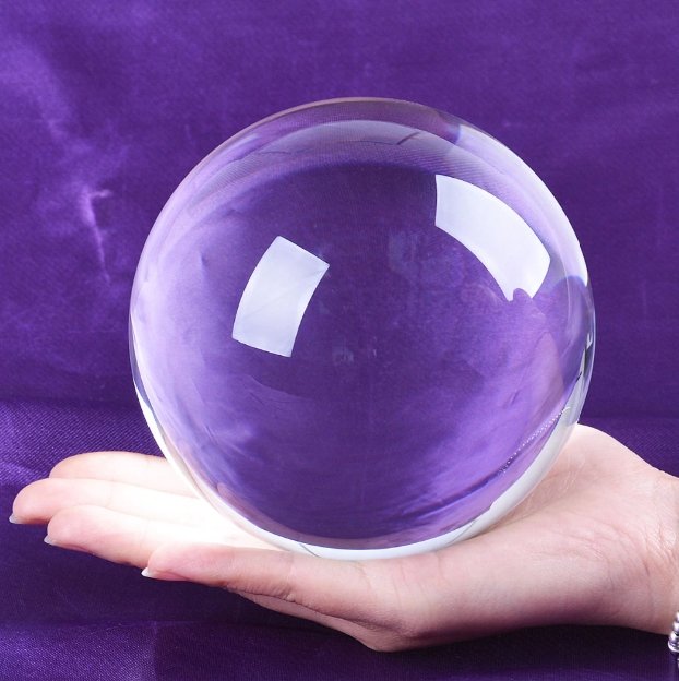 4.7 inches Rare Clear Asian Quartz feng shui ball Crystal Ball Sphere Fashion Table Decor Good Luck Ball - Lusy Store