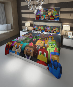 Minecraft Bedding Set colorful soft kids bedding - Lusy Store