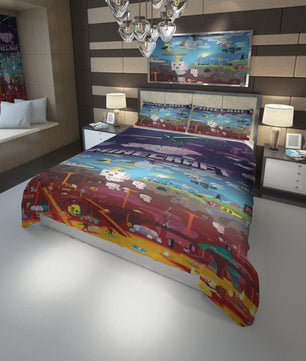 Minecraft bedding set minecraft world kids bedroom sets - Lusy Store