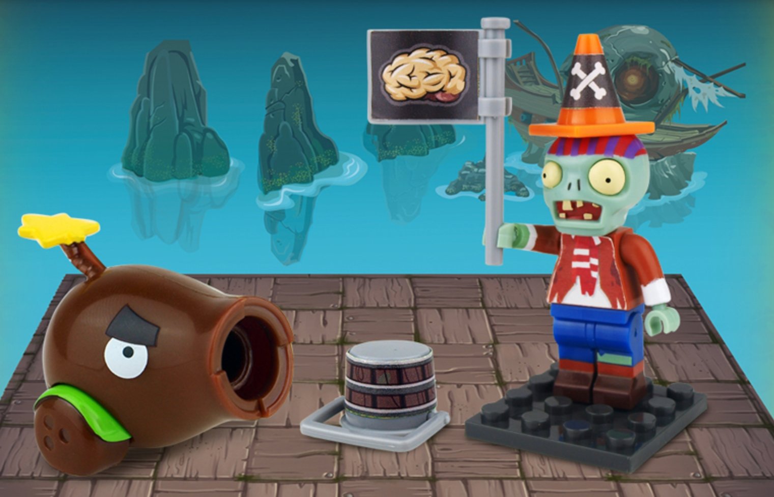 4pcs Plants vs Zombies Twist model building - Lusy Store