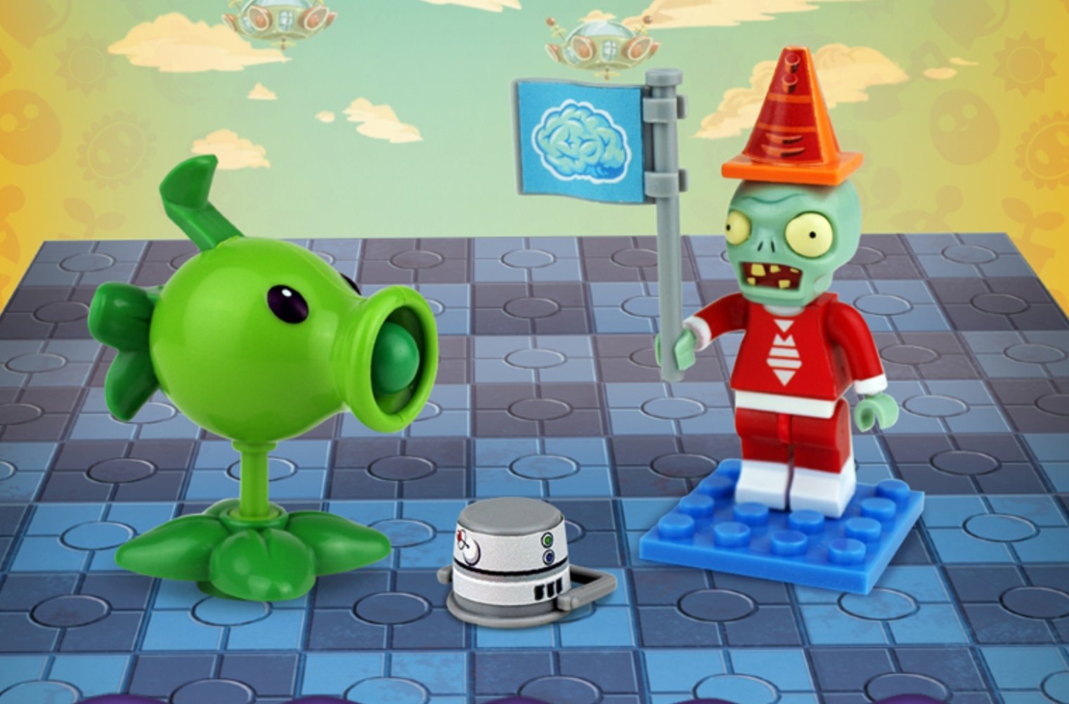 4pcs Plants vs Zombies Twist model building - Lusy Store