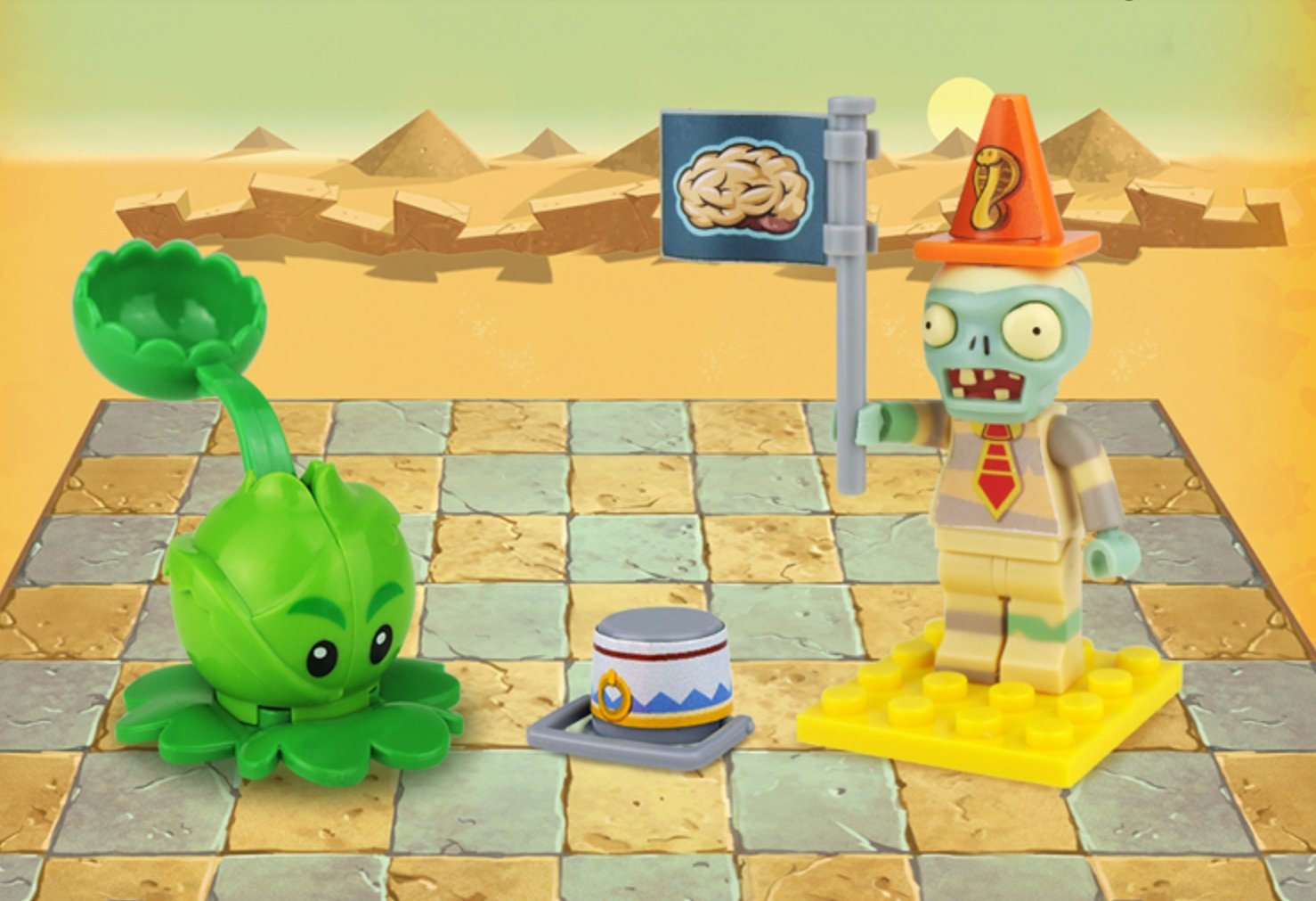 4pcs Plants vs Zombies Twist model building - Lusy Store