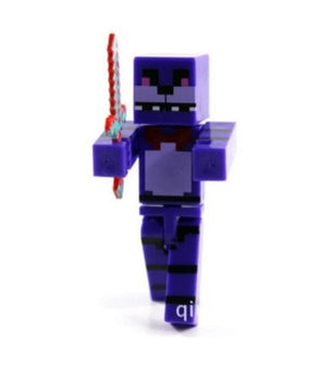 4pcs/set Minecraft Five Nights At Freddy's 4 FNAF Foxy Chica Bonnie Freddy 7 CM PVC - Lusy Store