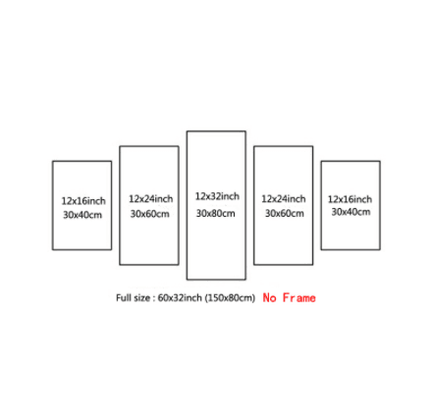5 Pieces Canvas Painting Game Poster Minecraft Wall Art Home Decoration Pictures - Lusy Store