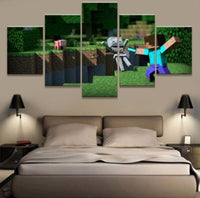 5 Pieces Minecraft Game Painting Wall - Lusy Store