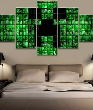 5 Pieces Minecraft Game Poster Living Room Home - Lusy Store