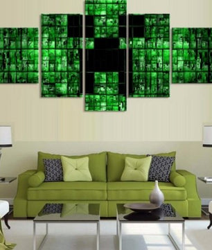 5 Pieces Minecraft Game Poster Living Room Home - Lusy Store