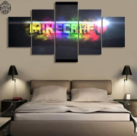 5 Pieces Minecraft Wall Art Home Decor For Living Room Painting Pictures Game Poster - Lusy Store
