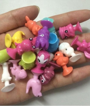 50 PCS/bag good Cupule kids Cartoon Animal Action Figures toys Sucker kids Mini Suction - Lusy Store