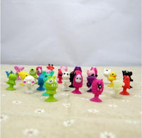 50 PCS/bag good Cupule kids Cartoon Animal Action Figures toys Sucker kids Mini Suction - Lusy Store