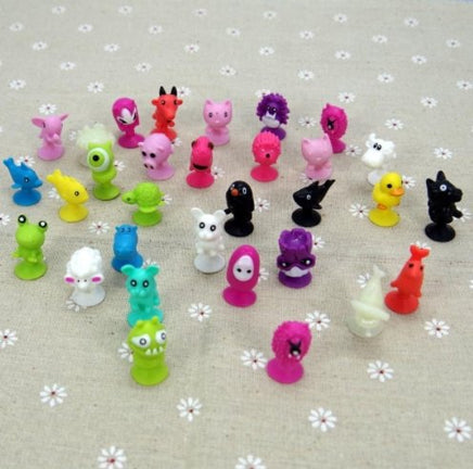 50 PCS/bag good Cupule kids Cartoon Animal Action Figures toys Sucker kids Mini Suction - Lusy Store