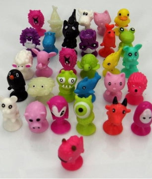 50 PCS/bag good Cupule kids Cartoon Animal Action Figures toys Sucker kids Mini Suction - Lusy Store