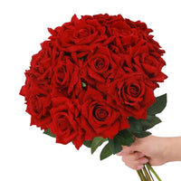 50 Roses Bouquet Artificial Rose Flower Silk Party Decorations - Lusy Store LLC