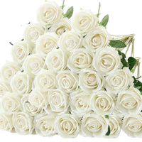 50 Roses Bouquet Artificial Rose Flower Silk Party Decorations - Lusy Store LLC