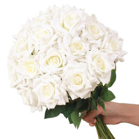 50 Roses Bouquet Artificial Rose Flower Silk Party Decorations - Lusy Store LLC