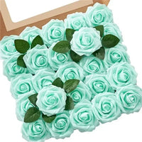 50 Roses Bouquet Artificial Rose Flowers Foam Party Home Decor - Lusy Store LLC