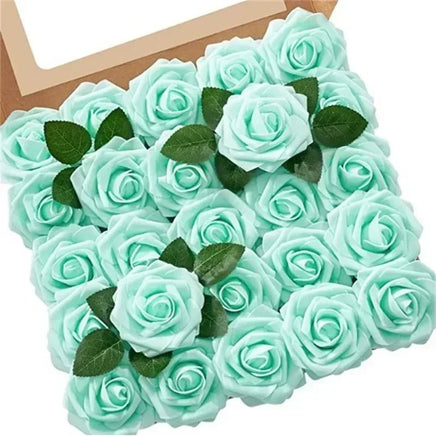 50 Roses Bouquet Artificial Rose Flowers Foam Party Home Decor - Lusy Store LLC