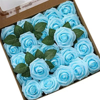 50 Roses Bouquet Artificial Rose Flowers Foam Party Home Decor - Lusy Store LLC