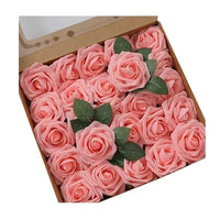 50 Roses Bouquet Artificial Rose Flowers Foam Party Home Decor - Lusy Store LLC