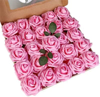 50 Roses Bouquet Artificial Rose Flowers Foam Party Home Decor - Lusy Store LLC