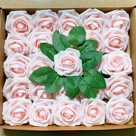 50 Roses Bouquet Artificial Rose Flowers Foam Party Home Decor - Lusy Store LLC