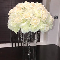 50 Roses Bouquet Heads Artificial PE Foam Rose Flowers - Lusy Store LLC