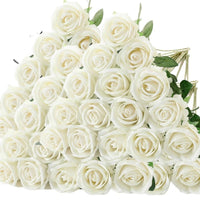 50 Roses Bouquet Velvet Rose Artificial Wedding Bouquet Party Home Decor - Lusy Store LLC